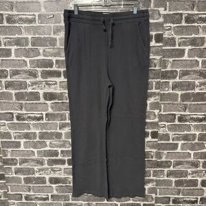 Losano Weekender Organic cotton Thermal Pant Loungewear gray wide leg